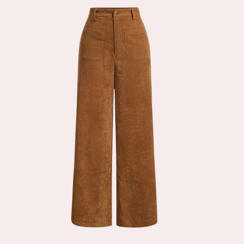 Stylish and Comfortable Brown Women's Trousers - Valeria-XS-State of Style