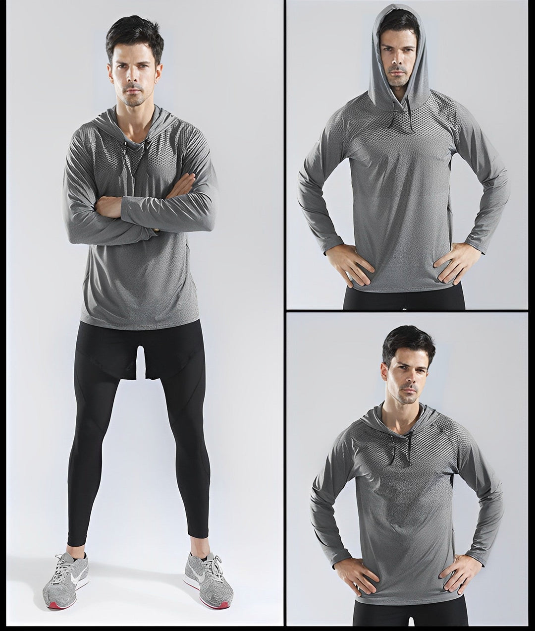 Stylish and Comfortable Fitness Hoodie – Niko-Grey-S-State of Style