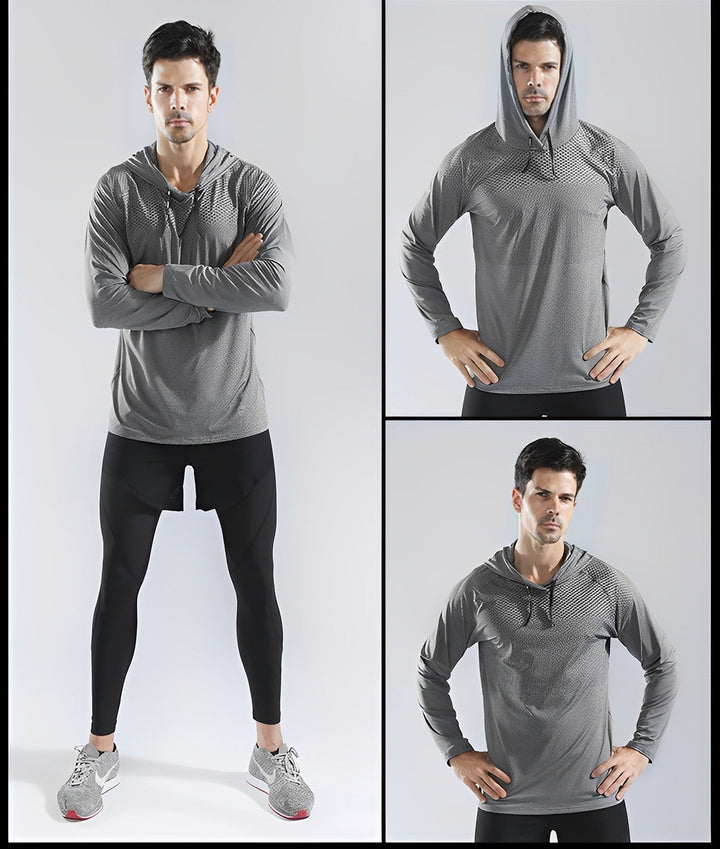 Stylish and Comfortable Fitness Hoodie – Niko-Grey-S-State of Style