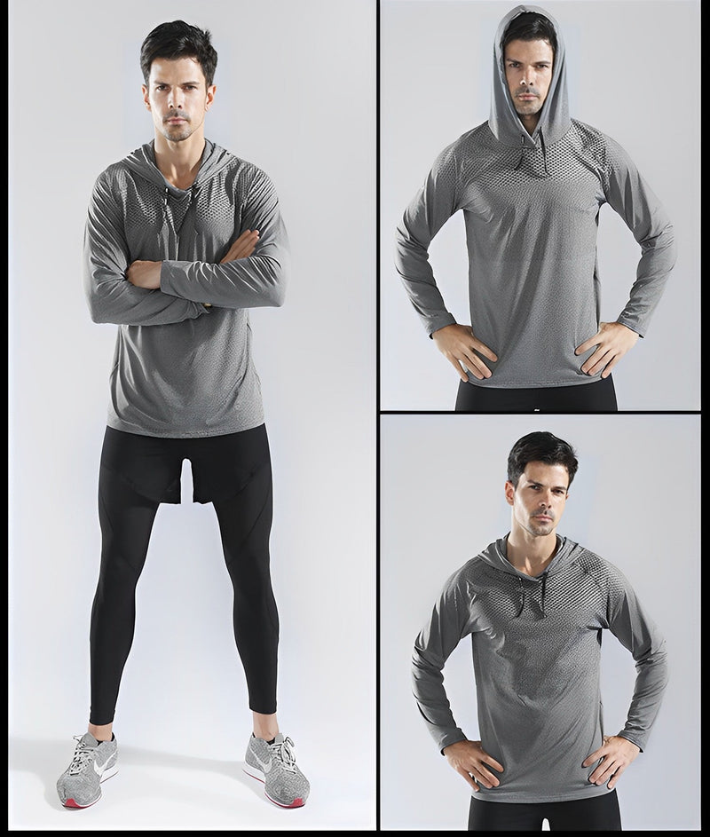 Stylish and Comfortable Fitness Hoodie – Niko-Grey-S-State of Style