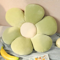 Stylish and Comfortable Flower-Shaped Cushion - Floral Bliss-Yellow-Pink-55X55cm-State of Style