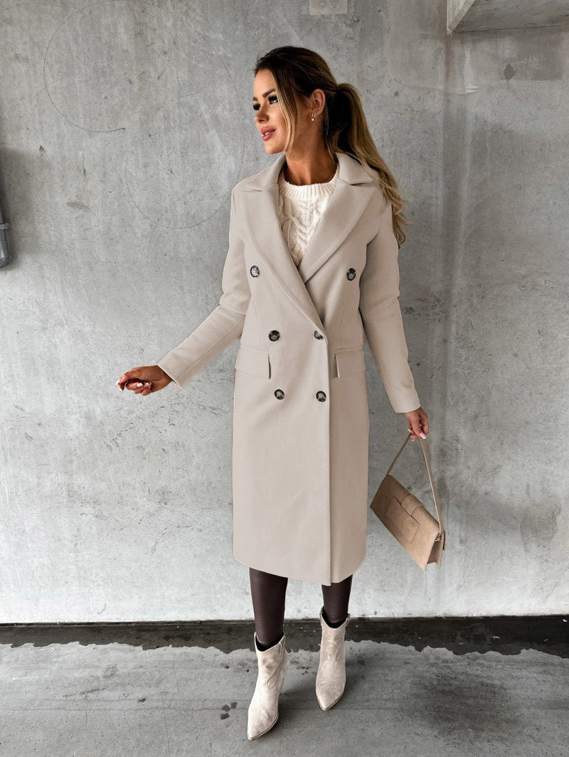 Stylish and Comfortable Ladies' Coat - Vivienne-Beige-S-State of Style