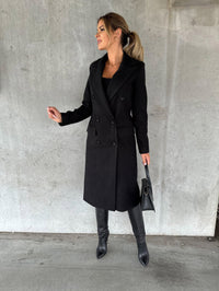 Stylish and Comfortable Ladies' Coat - Vivienne-Black-S-State of Style