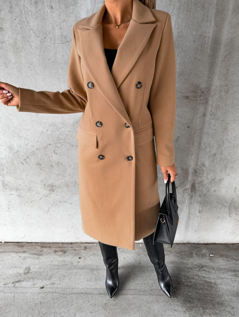 Stylish and Comfortable Ladies' Coat - Vivienne-Brown-S-State of Style