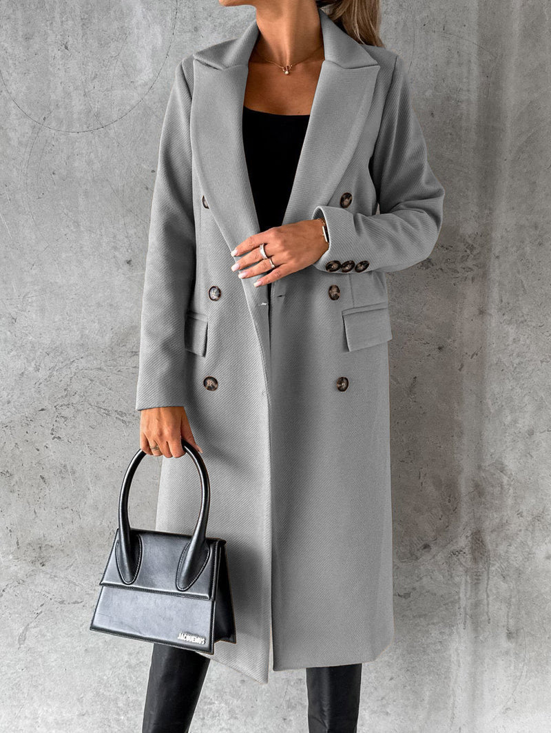 Stylish and Comfortable Ladies' Coat - Vivienne-Grey-S-State of Style