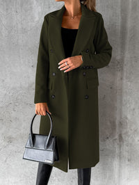 Stylish and Comfortable Ladies' Coat - Vivienne-Olive Green-S-State of Style