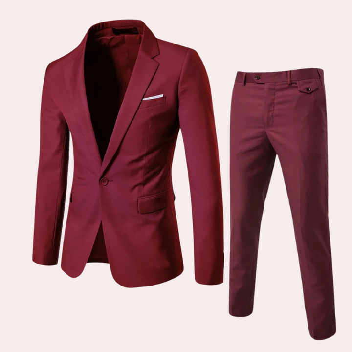Stylish and Comfortable Men's Suit - Maxim-Red-S-State of Style