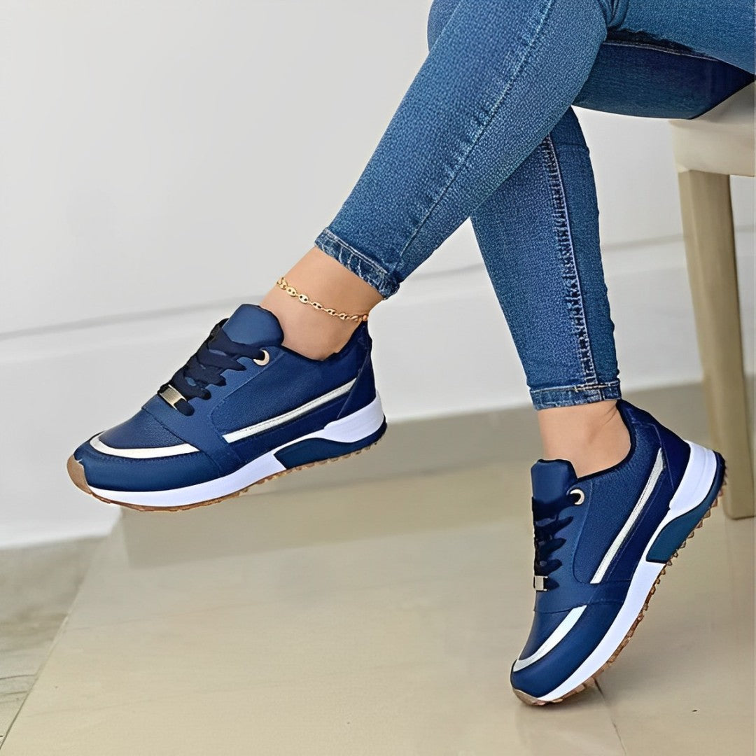Stylish and Comfortable Sneakers - Sophie-Blue-36-State of Style