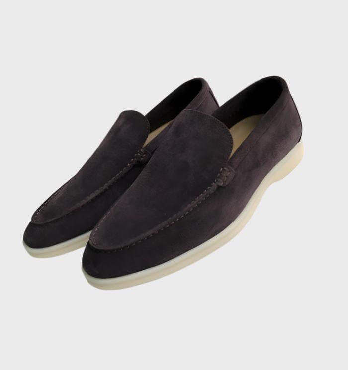 Stylish and Comfortable Suede Loafers for Men - Milo-Dark Grey-6.0-State of Style
