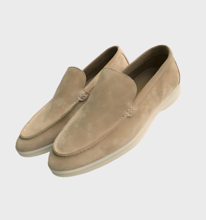 Stylish and Comfortable Suede Loafers for Men - Milo-Khaki-6.0-State of Style