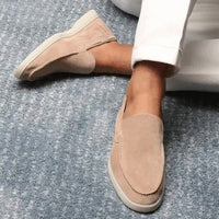 Stylish and Comfortable Suede Loafers for Men - Milo-Khaki-6.0-State of Style