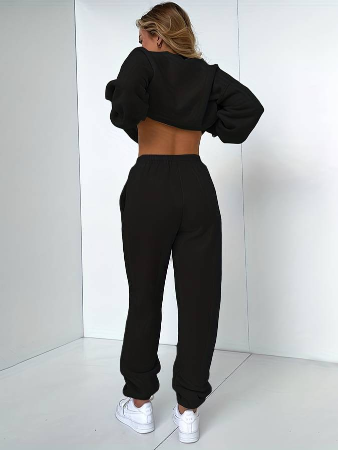 Stylish and Comfortable Women's Tracksuit - Emma-Black-S-State of Style