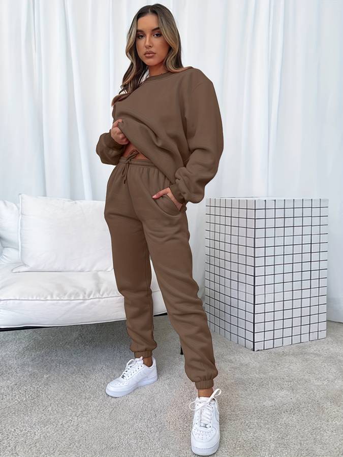 Stylish and Comfortable Women's Tracksuit - Emma-Brown-S-State of Style