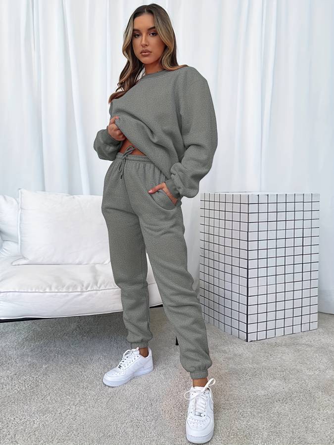 Stylish and Comfortable Women's Tracksuit - Emma-Grey-S-State of Style