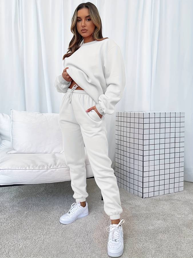Stylish and Comfortable Women's Tracksuit - Emma-White-S-State of Style
