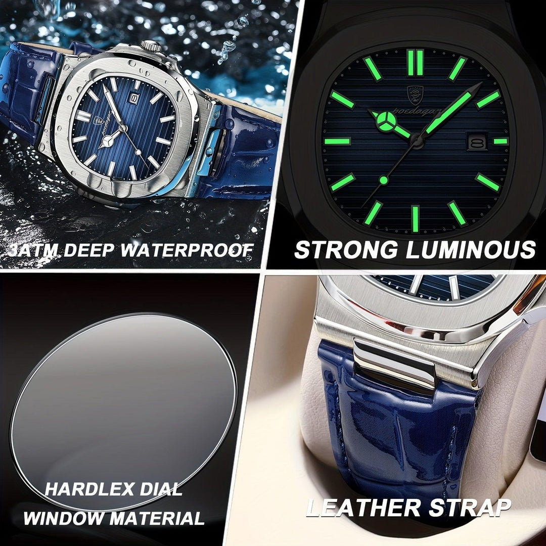 Stylish and Durable Men's Watch - ValorLuxe-Blue-State of Style