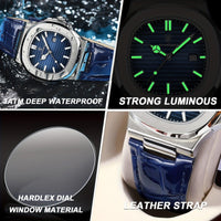 Stylish and Durable Men's Watch - ValorLuxe-Blue-State of Style