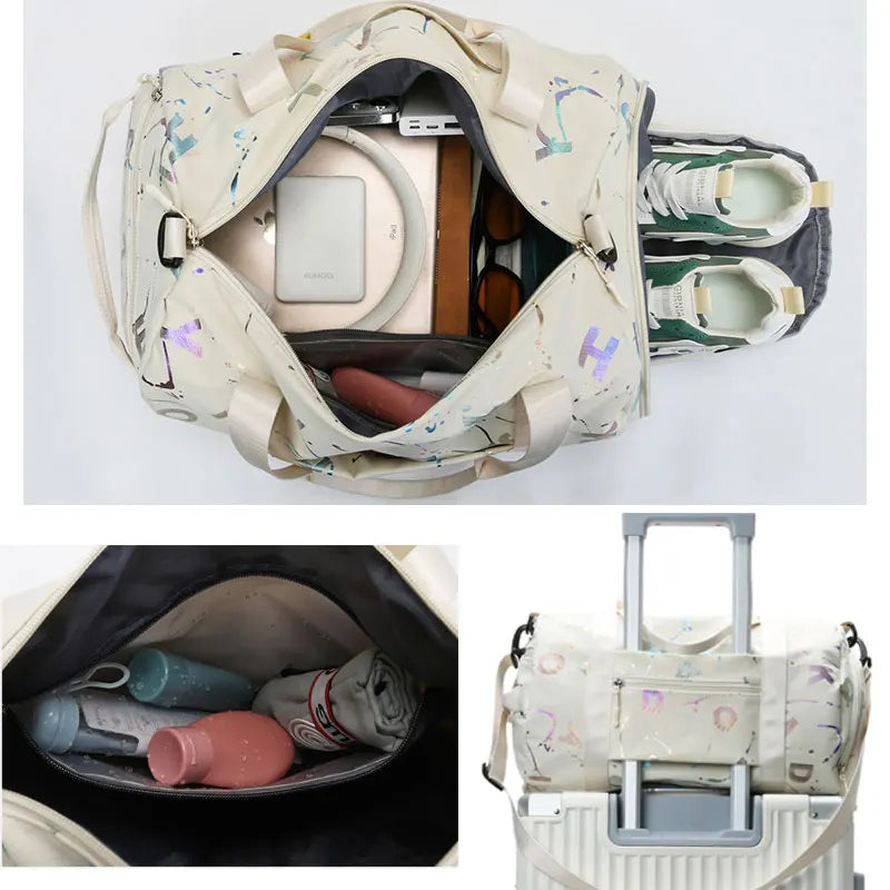 Stylish and Functional Sports Bag - ZenCarry-Beige-State of Style