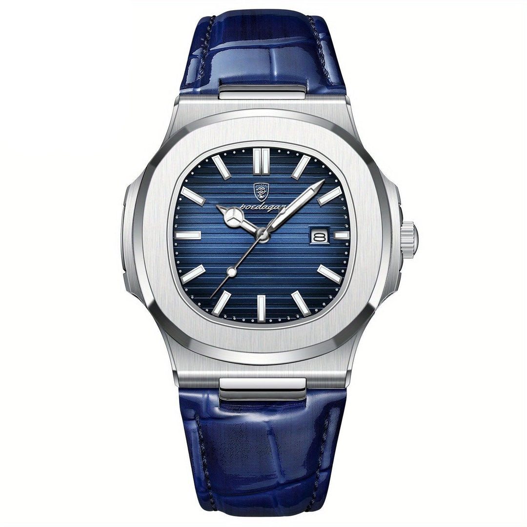 Stylish and Sustainable Men's Wristwatch - ValorLuxe-Blue-State of Style