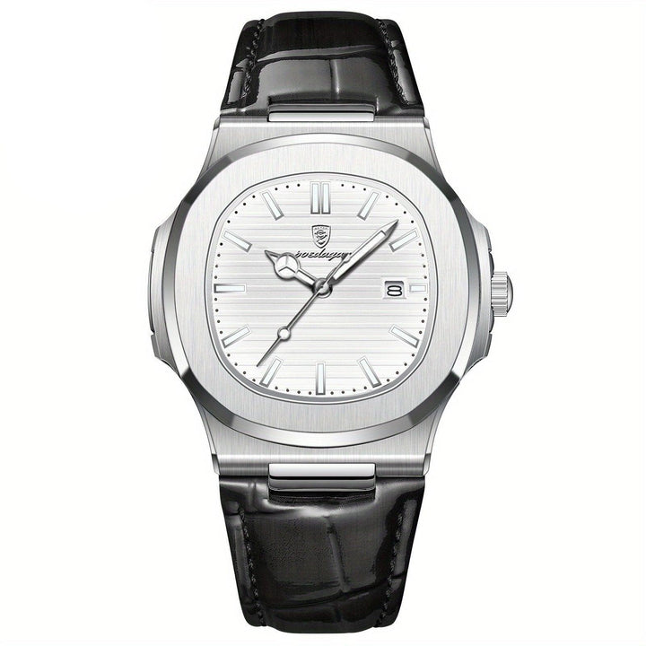 Stylish and Sustainable Men's Wristwatch - ValorLuxe-White-State of Style