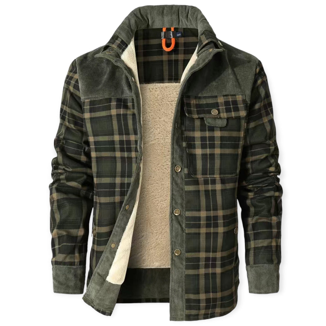 Stylish and Warm Vest for Men - FrostVogue-Dark khaki-S-State of Style