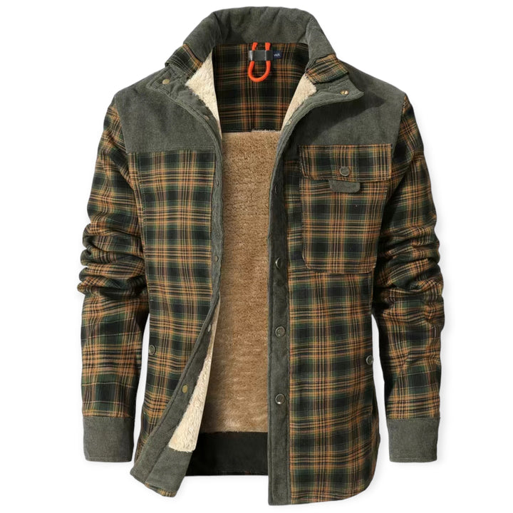 Stylish and Warm Vest for Men - FrostVogue-Olive-S-State of Style