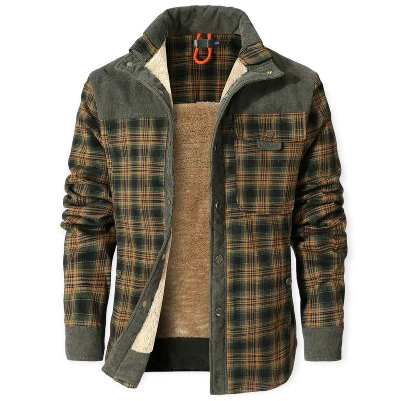 Stylish and Warm Vest for Men - FrostVogue-Olive-S-State of Style