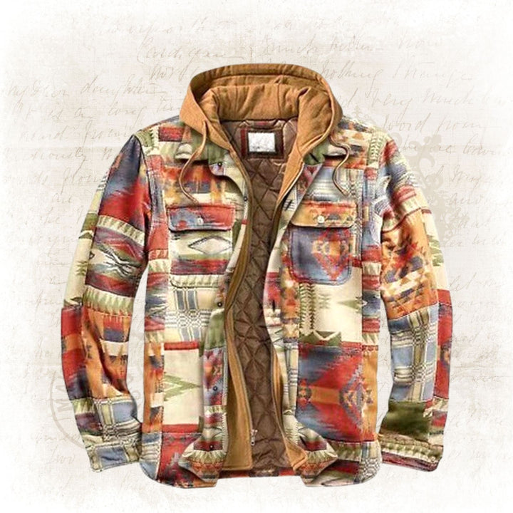 Stylish and Warm Winter Coat - Evan-Vintage Pattern-S-State of Style