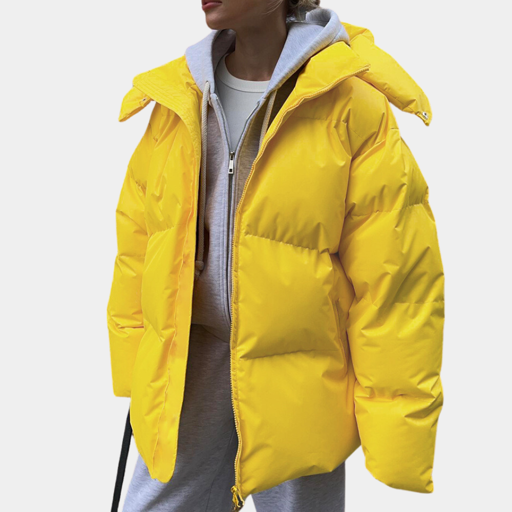 Stylish and Weatherproof Ladies Jacket - Windbreaker-Yellow-XS-State of Style