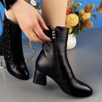Stylish Ankle Boots with Heels – Isabella-Black-4-State of Style