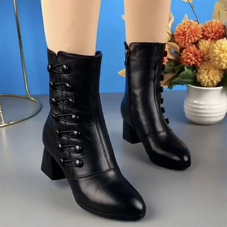 Stylish Ankle Boots with Heels – Isabella-Black-4-State of Style