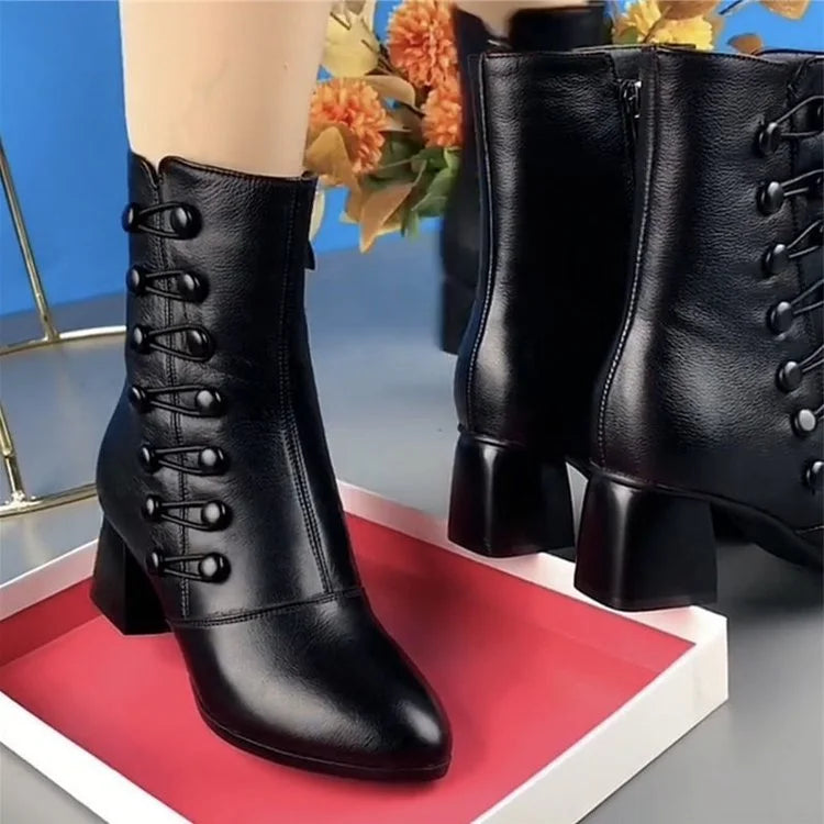 Stylish Ankle Boots with Heels – Isabella-Black-4-State of Style