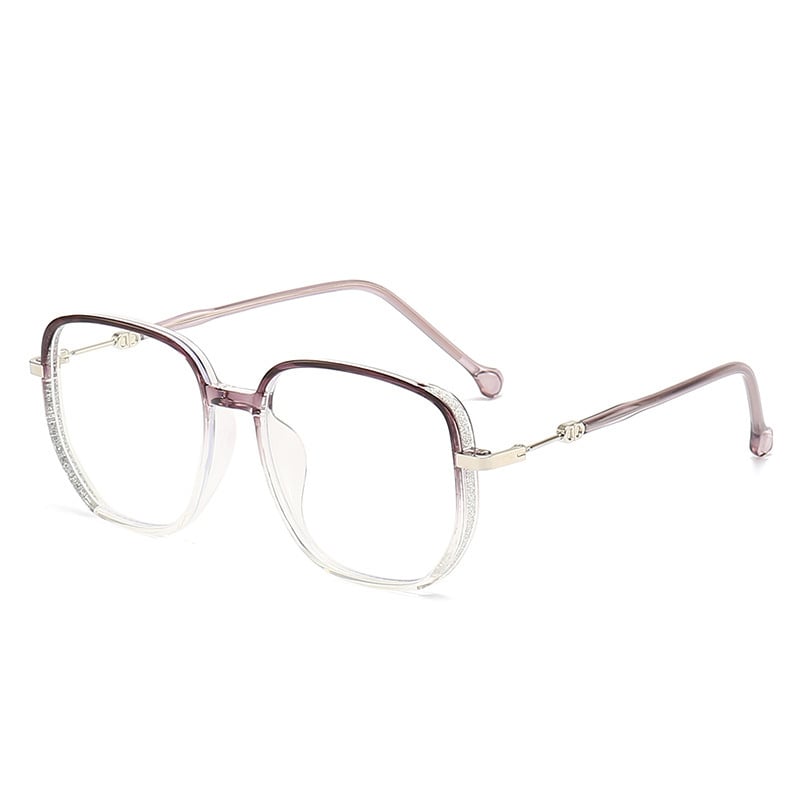 Stylish Anti-Blue Light Reading Glasses - LuxeVision-Light Purple-+1.00-State of Style