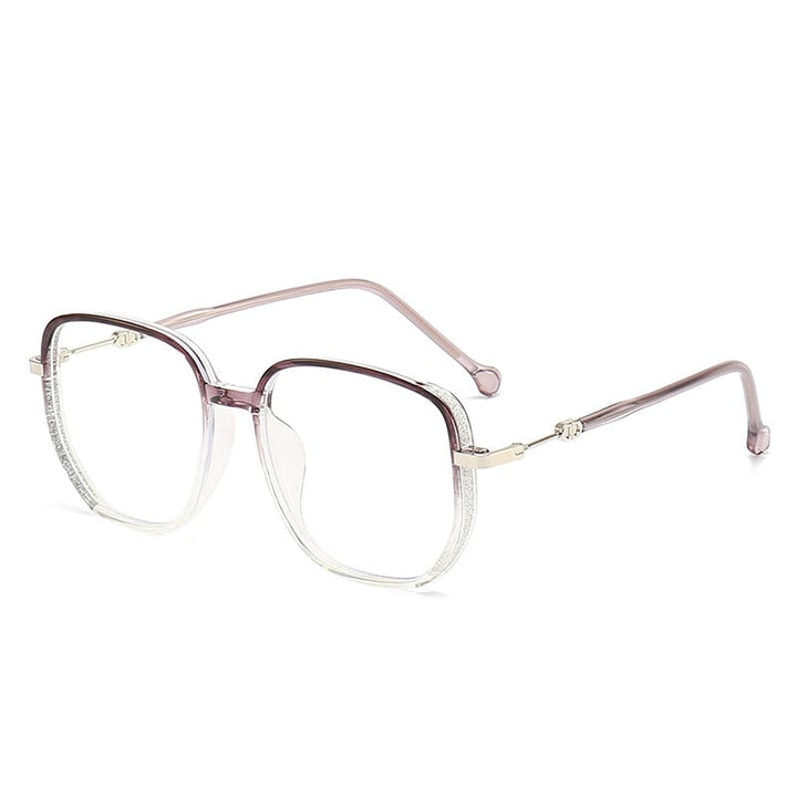 Stylish Anti-Blue Light Reading Glasses - LuxeVision-Light Purple-+1.00-State of Style