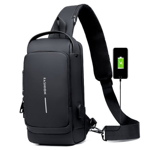Stylish Anti-Theft Crossbody Bag - Nina-Black-State of Style