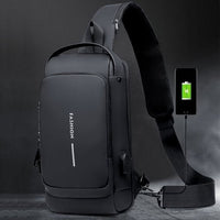 Stylish Anti-Theft Crossbody Bag - Nina-Black-State of Style