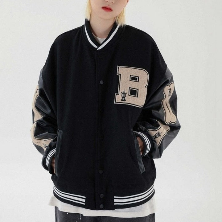 Stylish Baseball Jacket For Women | Comfortable & Trendy-Black-M-State of Style