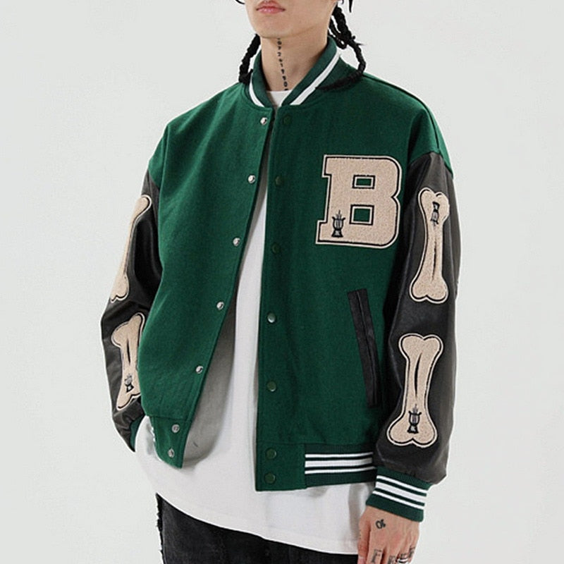 Stylish Baseball Jacket For Women | Comfortable & Trendy-Green-M-State of Style