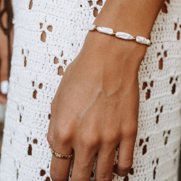 Stylish Beaded Ring - Elina-5-Gold-State of Style