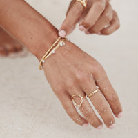 Stylish Beaded Ring - Elina-5-Gold-State of Style