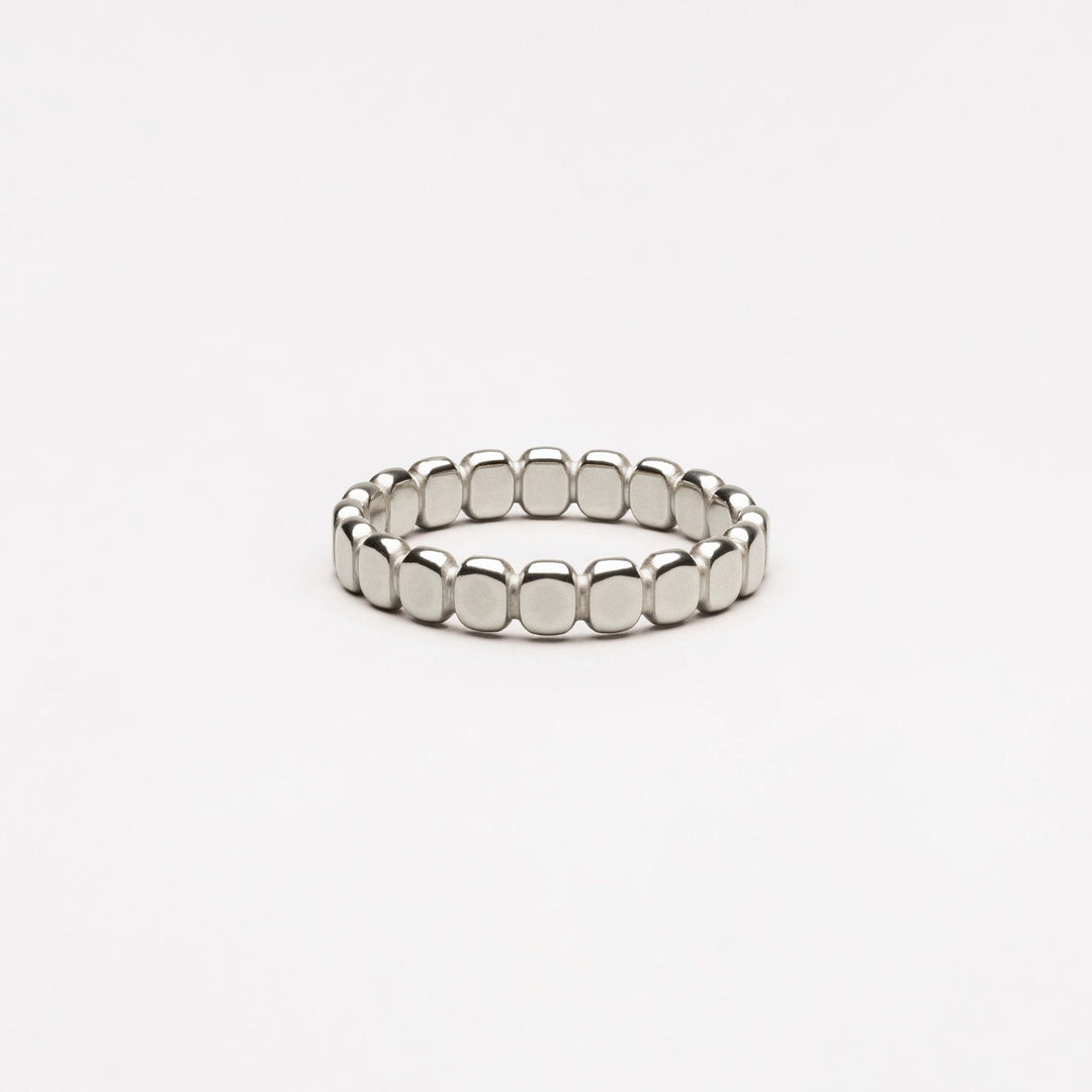Stylish Beaded Ring - Elina-5-Silver-State of Style