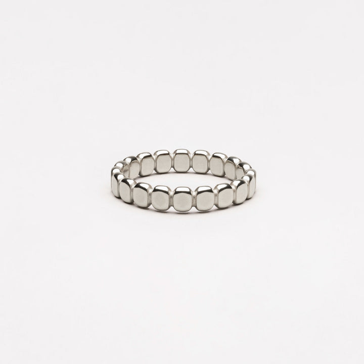 Stylish Beaded Ring - Elina-5-Silver-State of Style