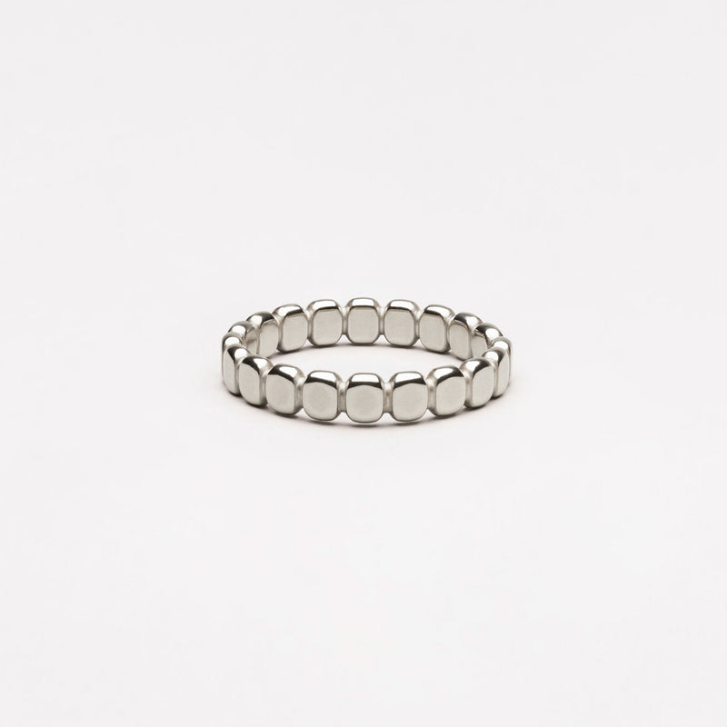 Stylish Beaded Ring - Elina-5-Silver-State of Style