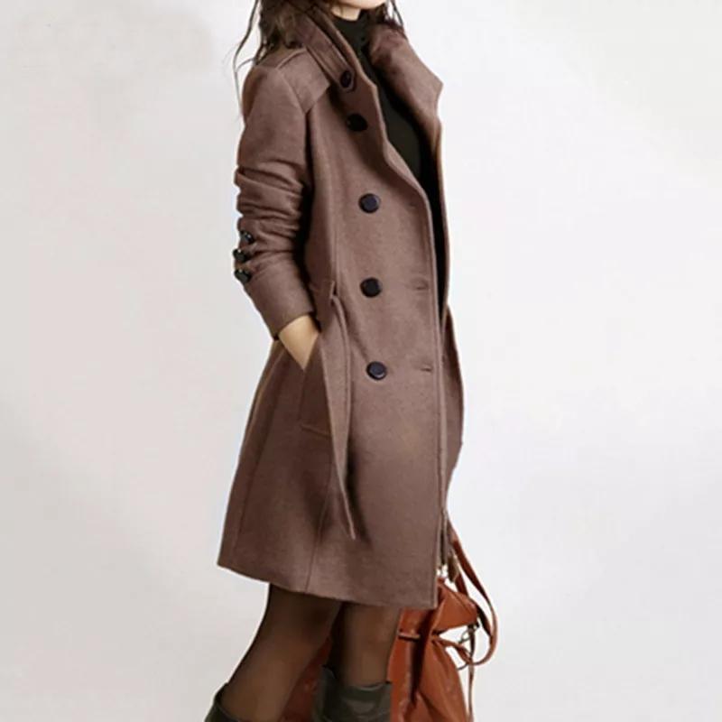 Stylish Belted Jacket for Women | Comfortable & Versatile-Brown-S-State of Style