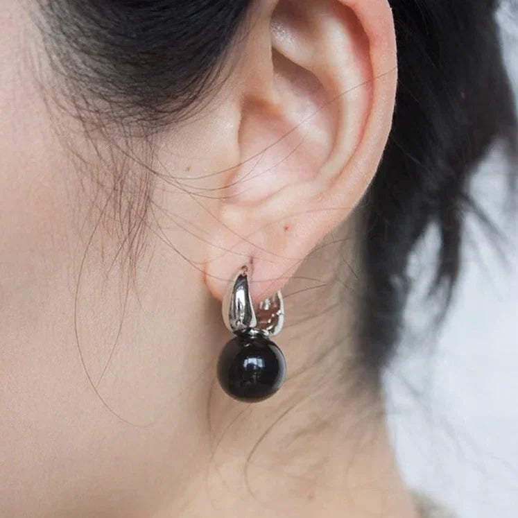 Stylish Black Onyx Earrings – Lina-State of Style