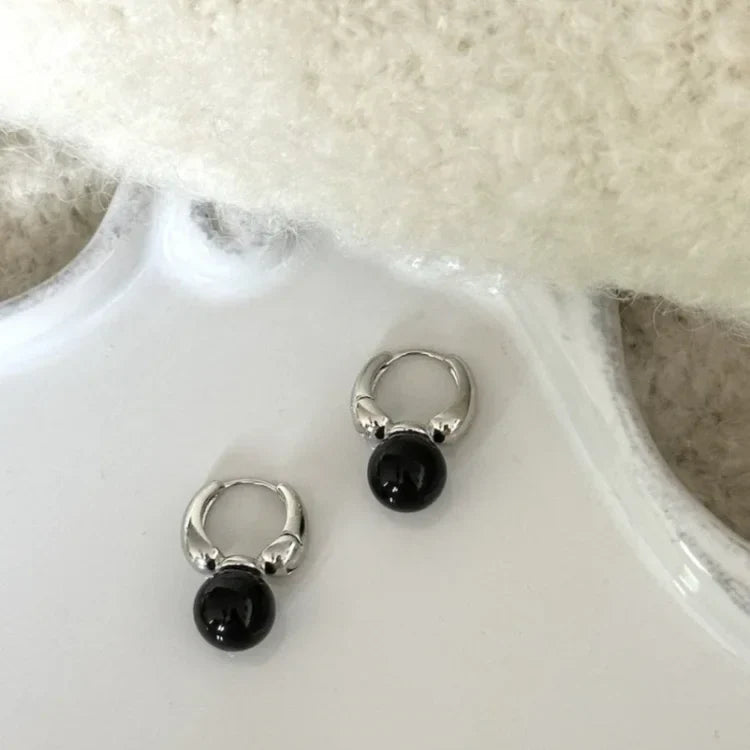 Stylish Black Onyx Earrings – Lina-State of Style