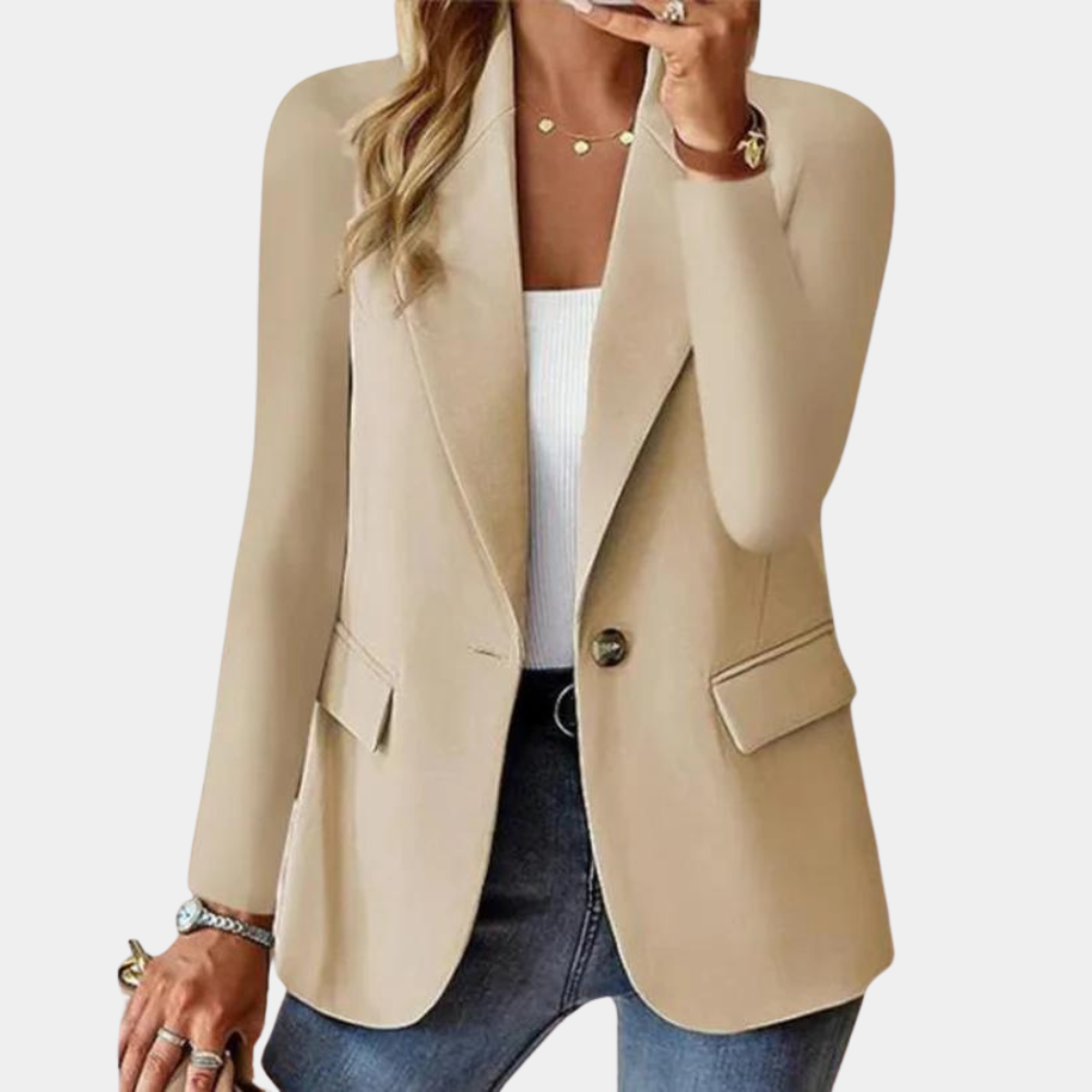 Stylish Blazer for Ladies - Juliette-Apricot-XS-State of Style