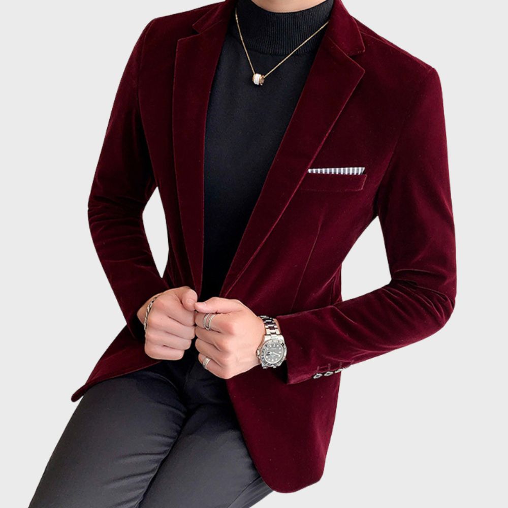 Stylish Blazer for Men - Hugo-Bordeaux Red-M-State of Style