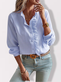 Stylish Blue Blouse - Celeste-S-State of Style