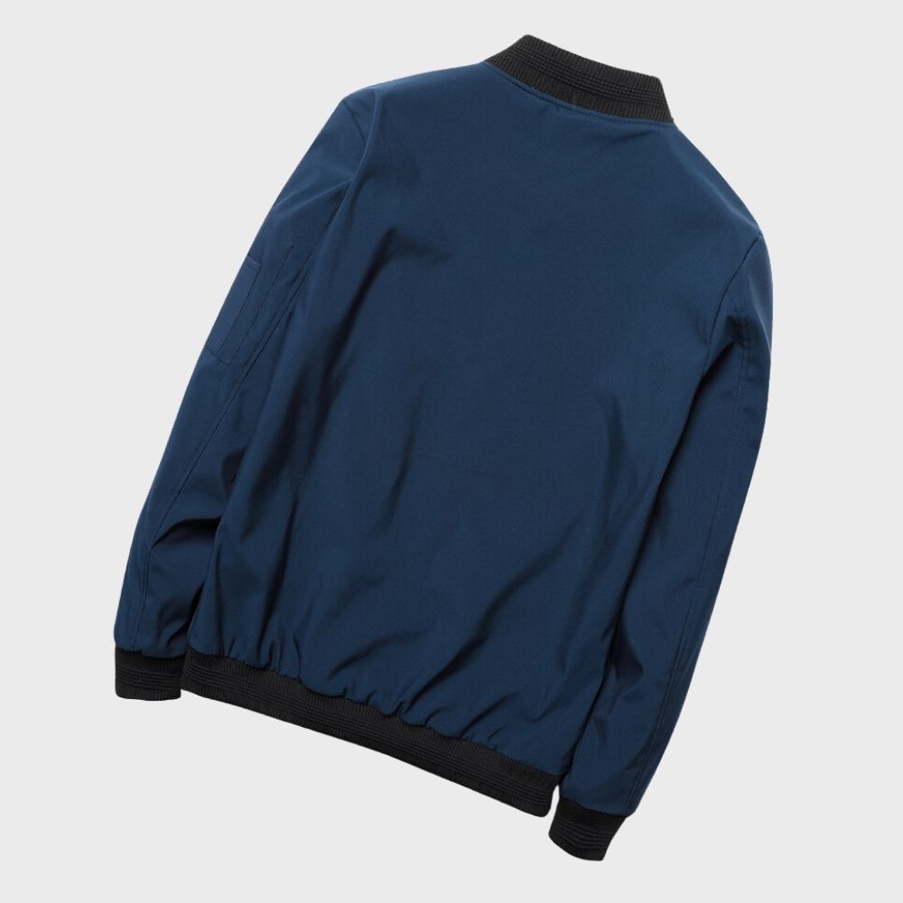 Stylish Bomber Jacket for Men - Rafa-Blue-M-State of Style